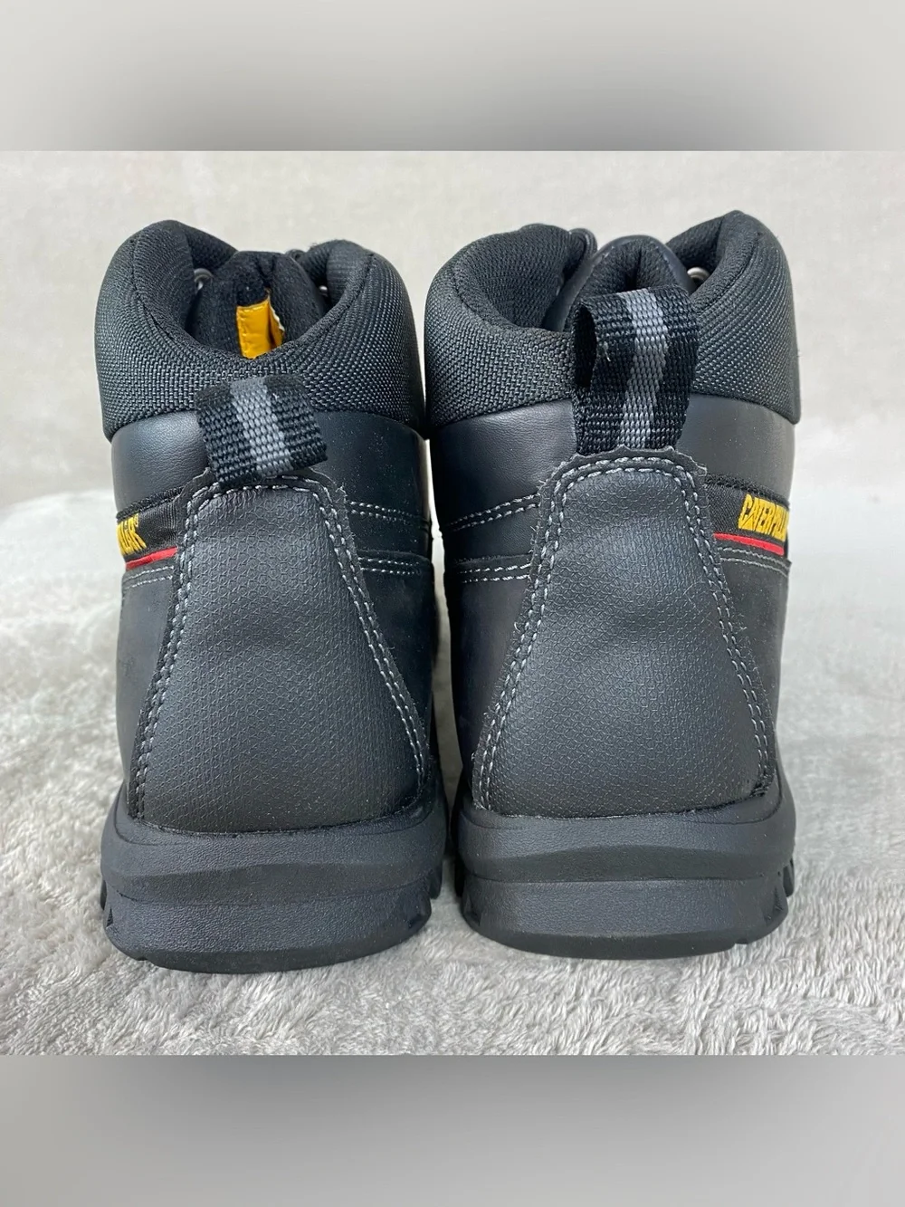 Caterpillar Threshold Work Boots Mens Size 14 W Black‎ Leather Waterproof ST NEW
